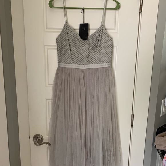 Needle and thread size 6 Grey tulle dress - Picture 7 of 8